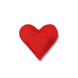 Kirschkernkissen Herz groß | 26x27 cm | 28 Uni Rot