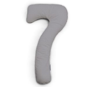 my7 Stillkissen | reine Baumwolle | 33 Punkte Grau