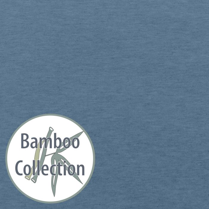 Bezug für Schlaf- & Nackenkissen 100x21cm Dessin 154 "Melange blau-grau" Bamboo Collection