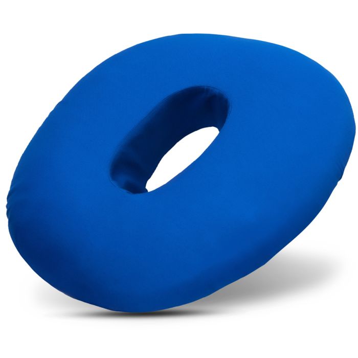 Sitzring & Steißbeinkissen zur Freilagerung, Bezug aus 100% Baumwolle, Blau